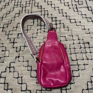 Stylish Pink Women's Cross-body Bag